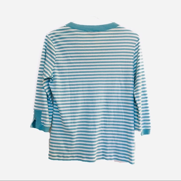 BROOKS BROTHERS Cotton Blue Striped Sweater - Picture 6 of 11